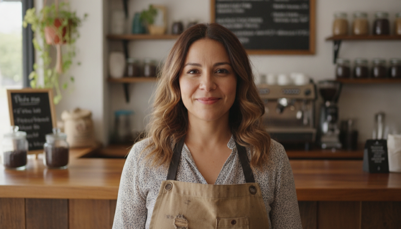 Rulrr brand imagery — a real local business owner