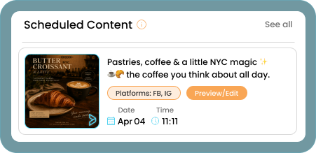 Scheduled content